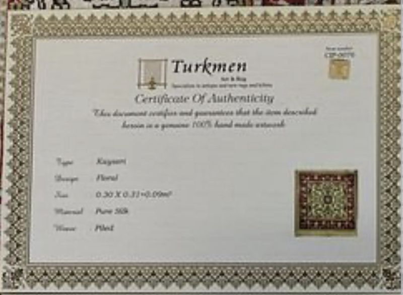 Silk Turkmen Kayseri Mat