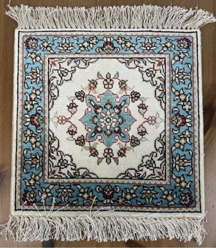 Silk Turkmen Kayseri Mat Medallion Teal
