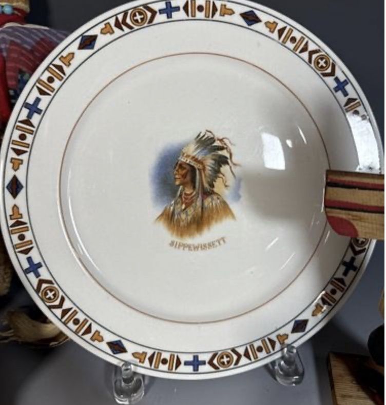 Restaurant Ware Sippewissett Plate Native Aerican Mitchel Woodbury Boston