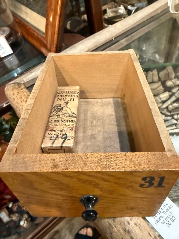 Apothecary Display w/Wood Drawers