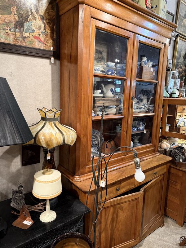 Antique French Country China Cabinet