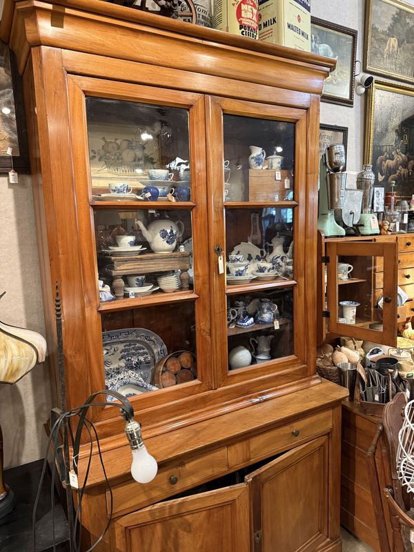 Antique French Country China Cabinet