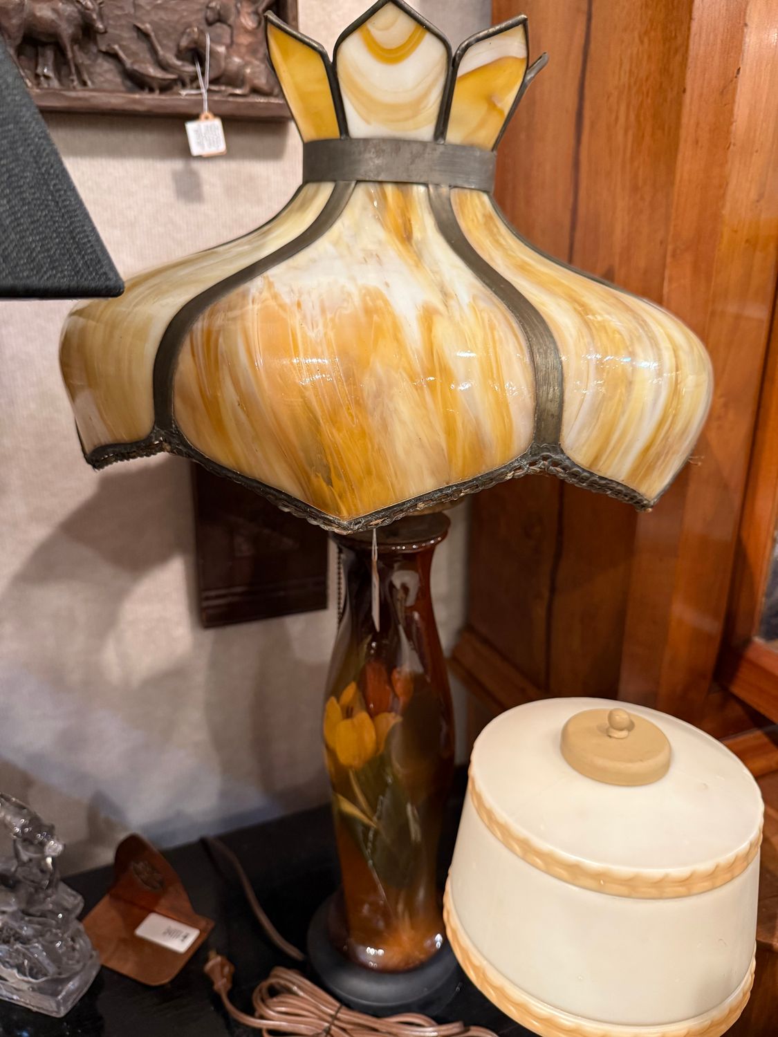 Weller Pottery Lamp Slag Shade