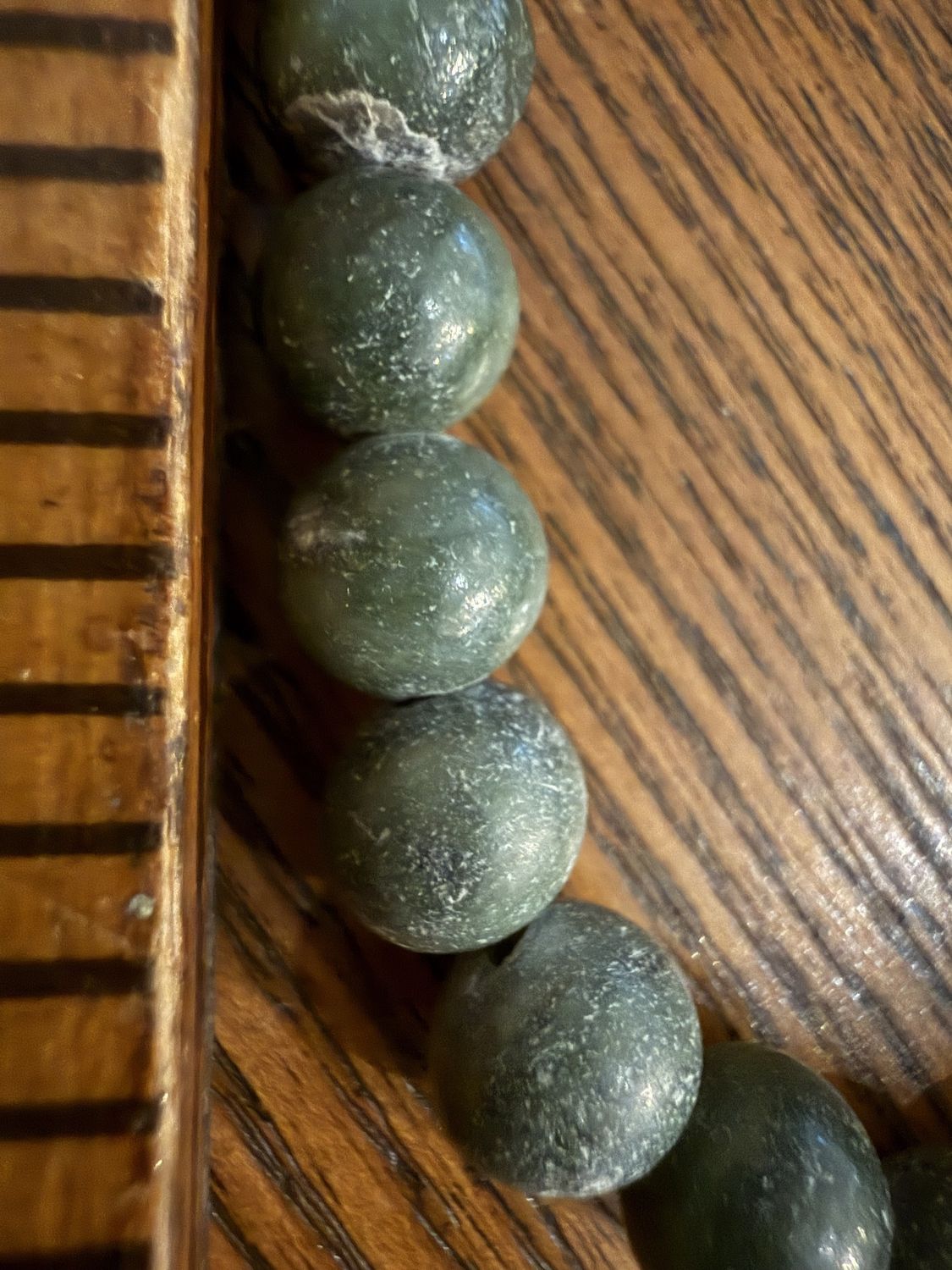 Green Jasper Bead Necklace