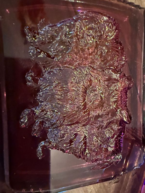 Deco Glass Corgy Amethyst Glass Trinket