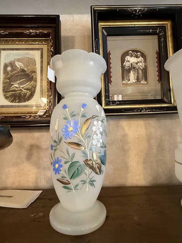Small Victorian Enameled Vase