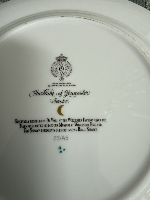 Royal Worcester Duke of Gloucester Salad Plate