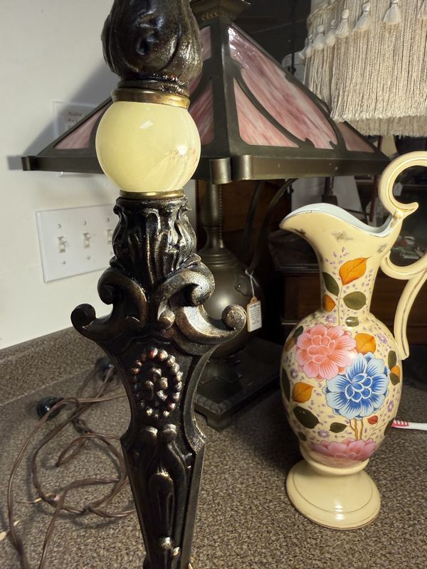 Antique 1920s Table Bridge Lamp