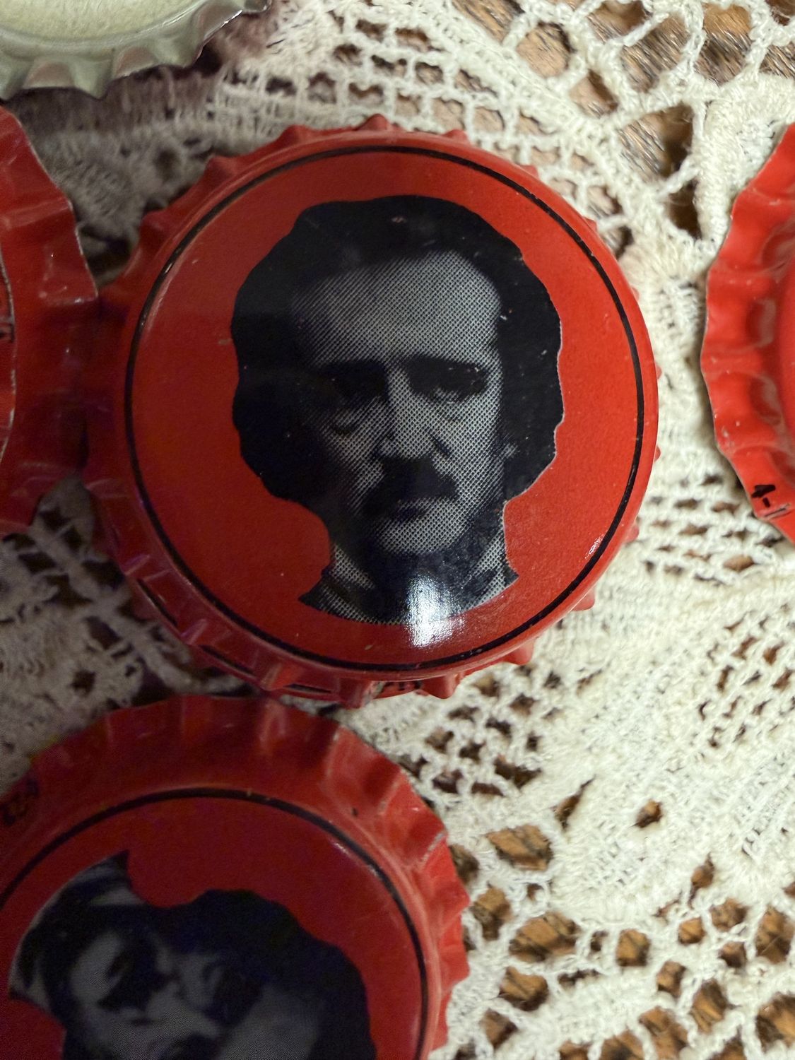 Unused Edgar Alan Poe Bottle Cap EACH