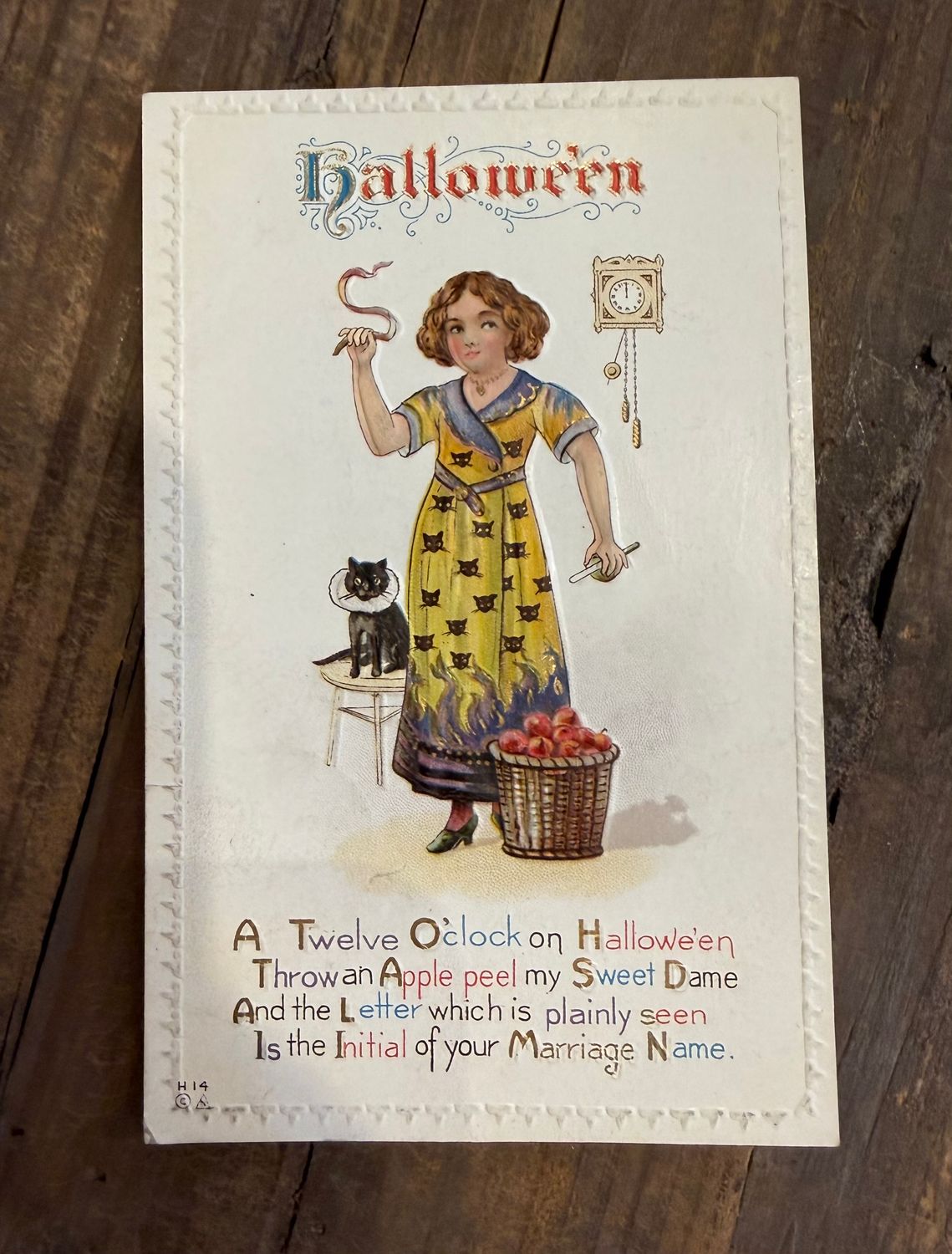Halloween Antique Postcard Sent 1913