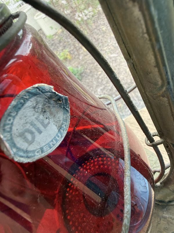 Dietz New York Monarch Antique Railroad Lantern Red Glass