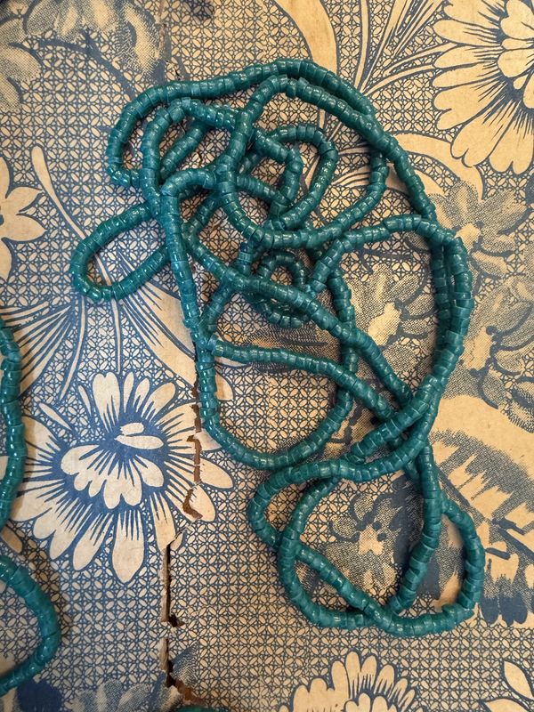 Green Glass Heishi Bead Strand-Craft Cabinet EACH STRAND