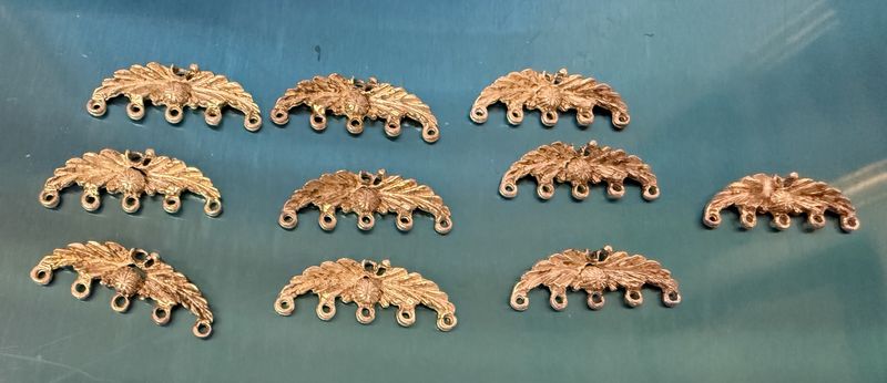 #3 Five Strand Silver Colored Jewelry Component 1.99 EACH PIECE #3