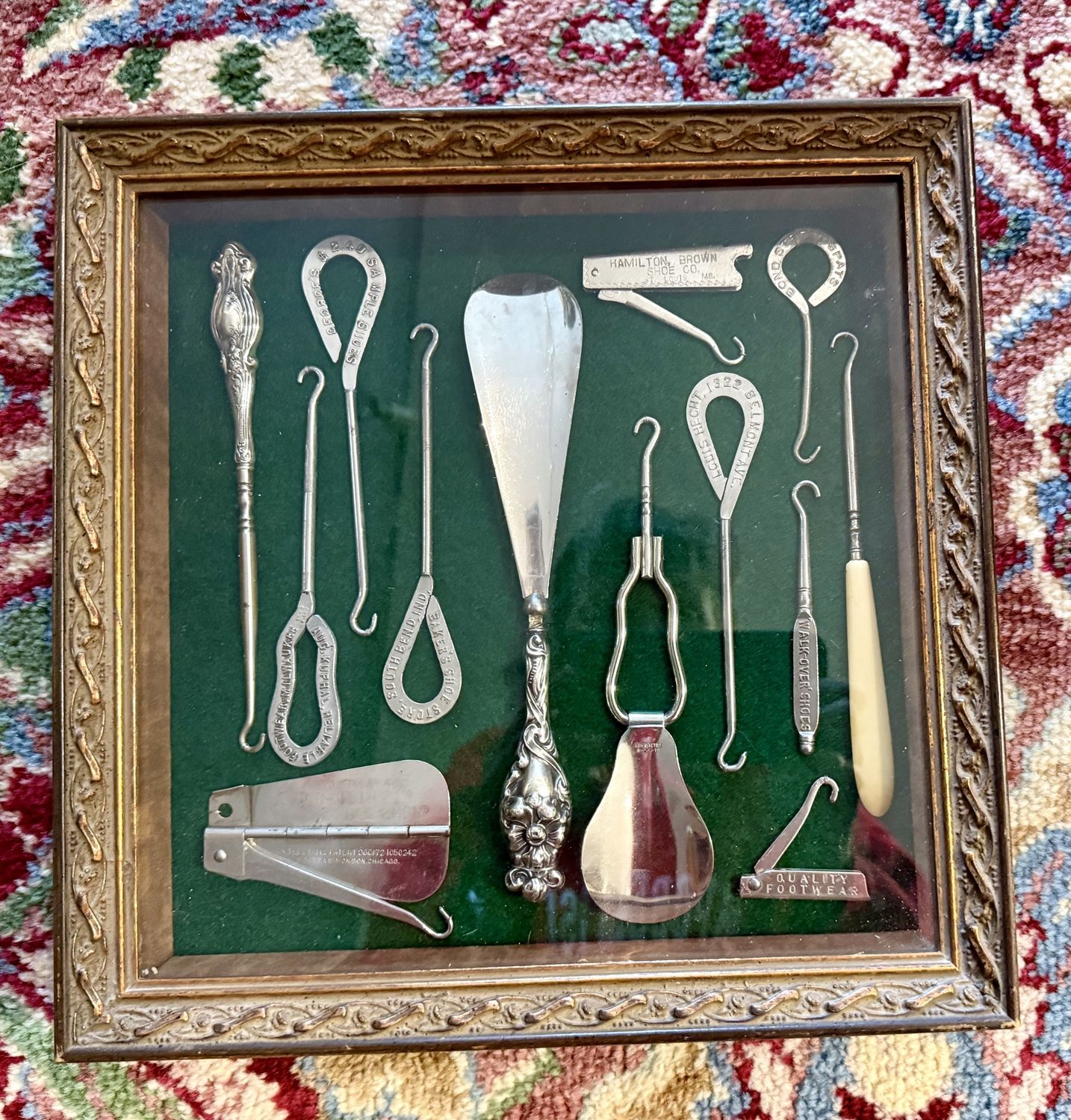 Antique Button Hook Collection in Shadow Frame Sterling in the Mix