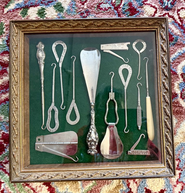 Antique Button Hook Collection in Shadow Frame Sterling in the Mix