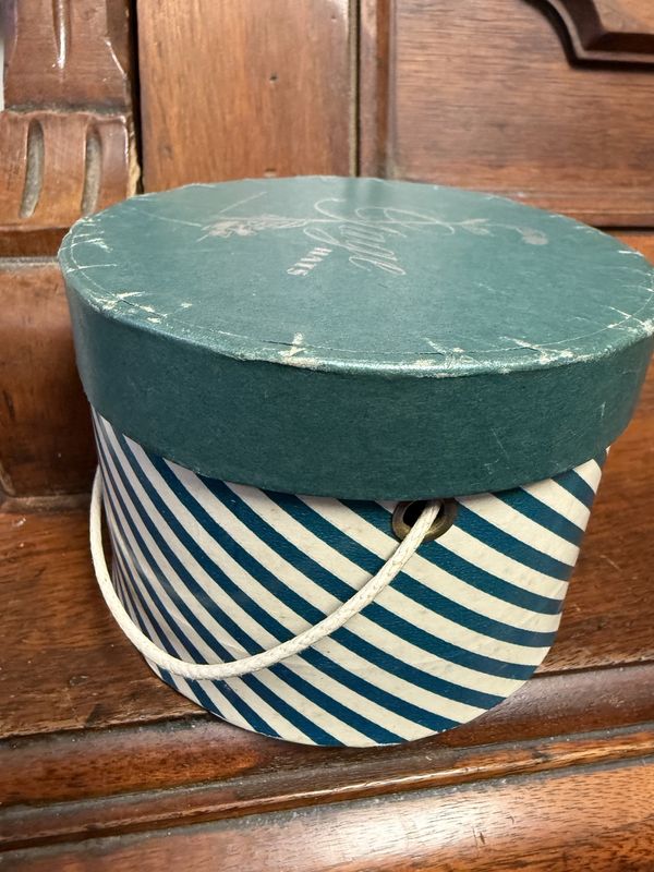 Miniature Hat Box Gage New York and Chicago