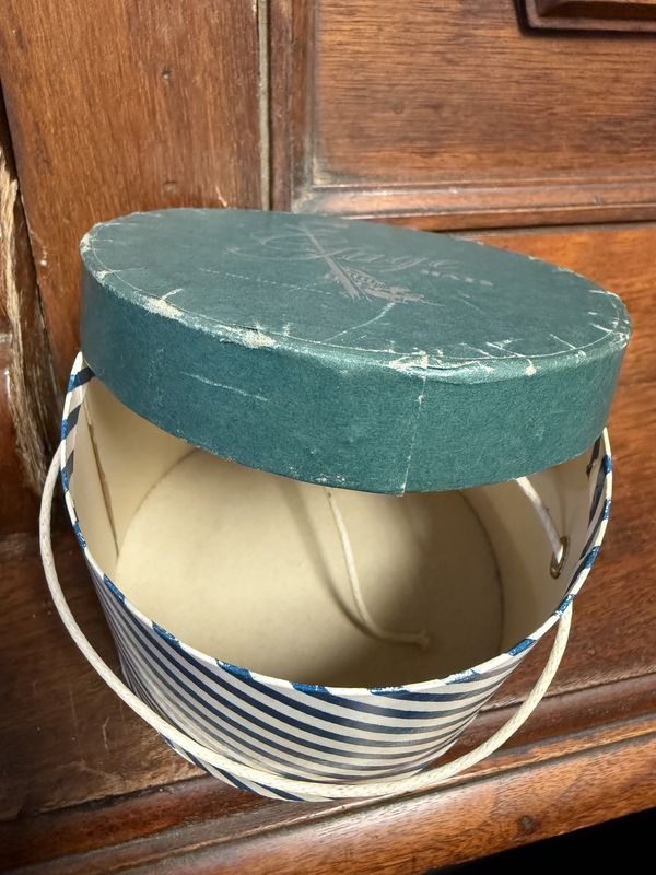 Miniature Hat Box Gage New York and Chicago