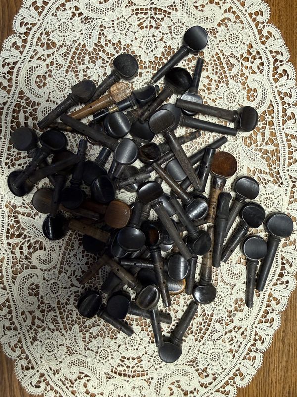 #27 EACH Wood String Instrument Tuning Pegs Assortment
