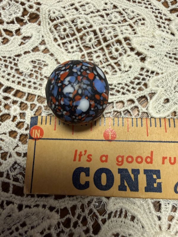 # Antique Focal Bead Black Field Speckled