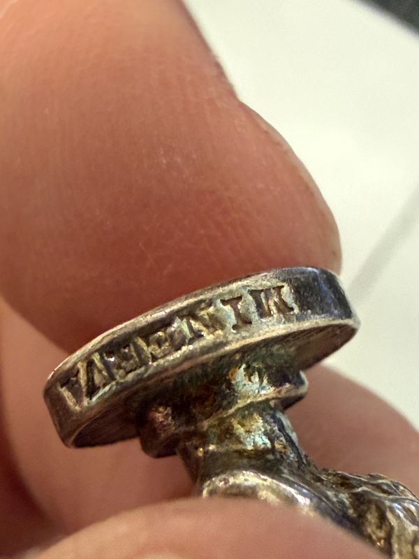 Antique Silver Minerva Charm