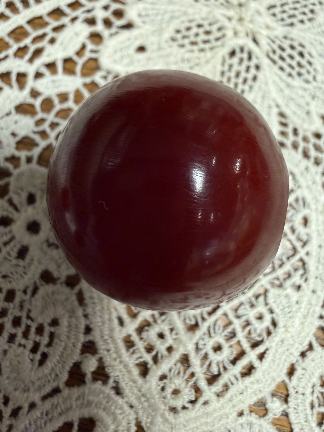 #61 Fabulous Statement Red Bakelite Bead