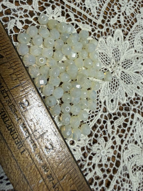 #63 Butter Yellow 6MM Czech Glass Faceted Beads