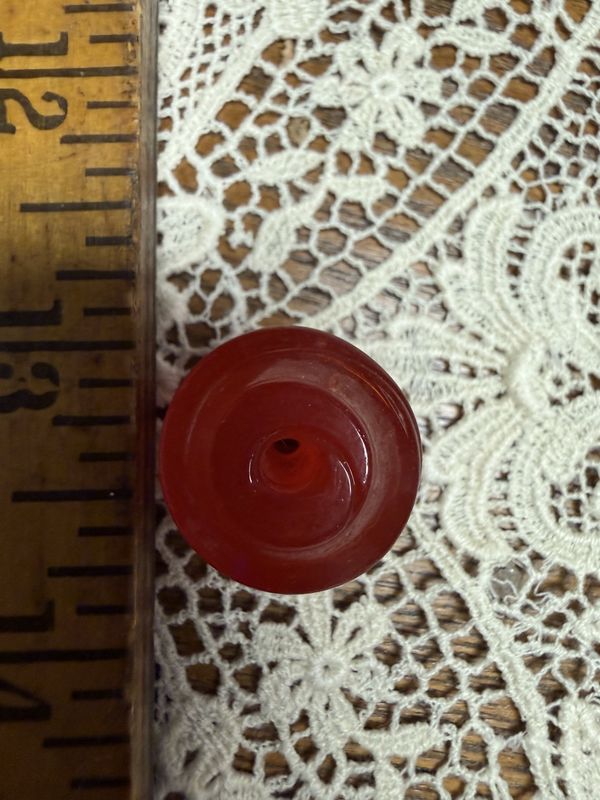 #62 Large Persimmon Glass Bead EACH