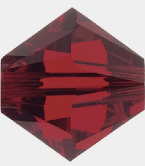 #64 Swarovski Siam Red Bicone 6MM EACH