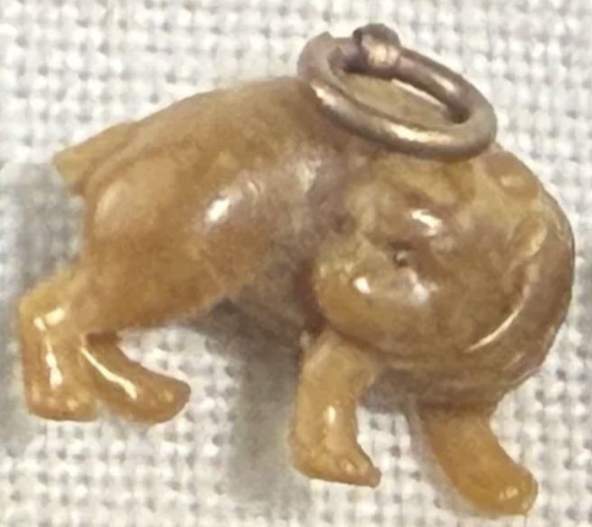 Antique Carved Animal Charms Wolf, Bear, Pig CHOICE