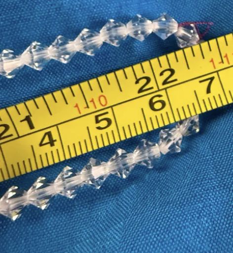 Vintage Jolaine Bicone Crystal Bead Barrel Screw Clasp