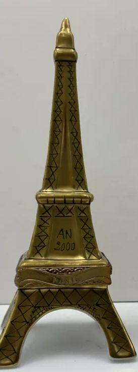 Limoges France Hand Painted Porcelain Trinket Eiffel Tower