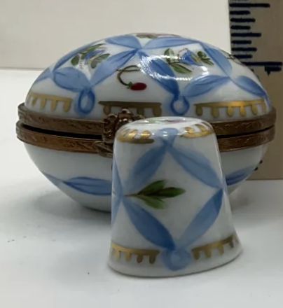 Limoges France Hand Painted Porcelain Trinket