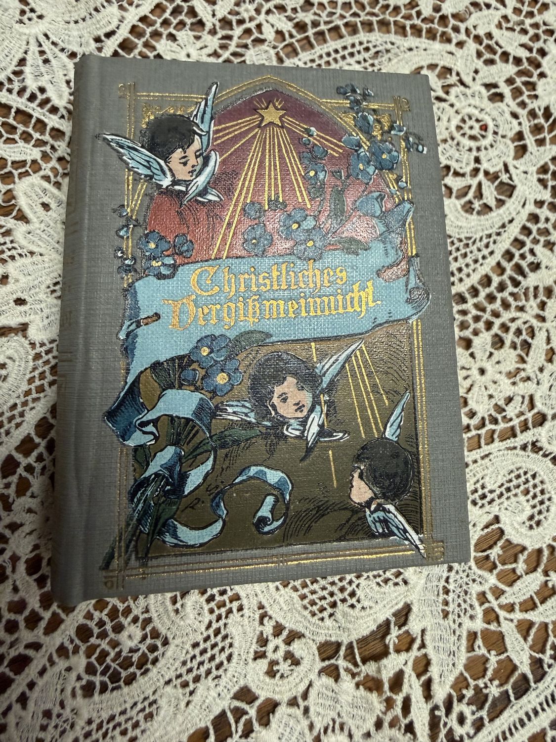Antique Christmas Religious Gift Book
