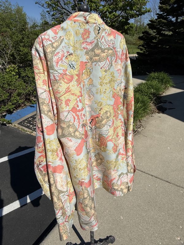 2 Piece Silk Camisole and Blouse Tunic Go Silk Size X-Large