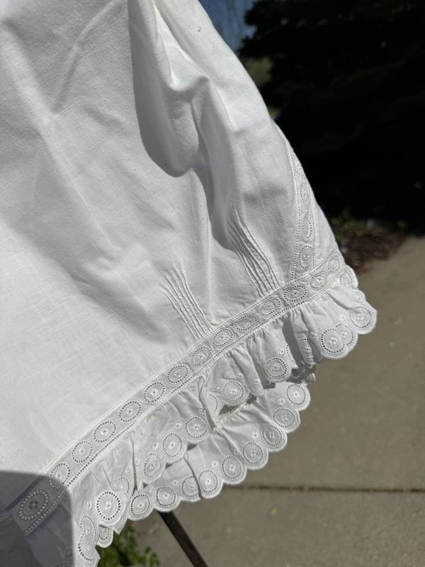Authentic Child Size Victorian Bloomer w/Button Flap Backside