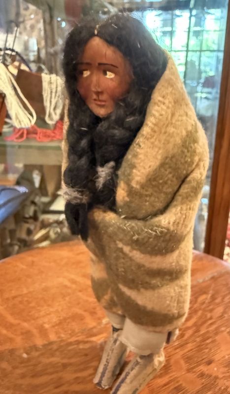 Antique Skookum Doll  Native American 8.5"