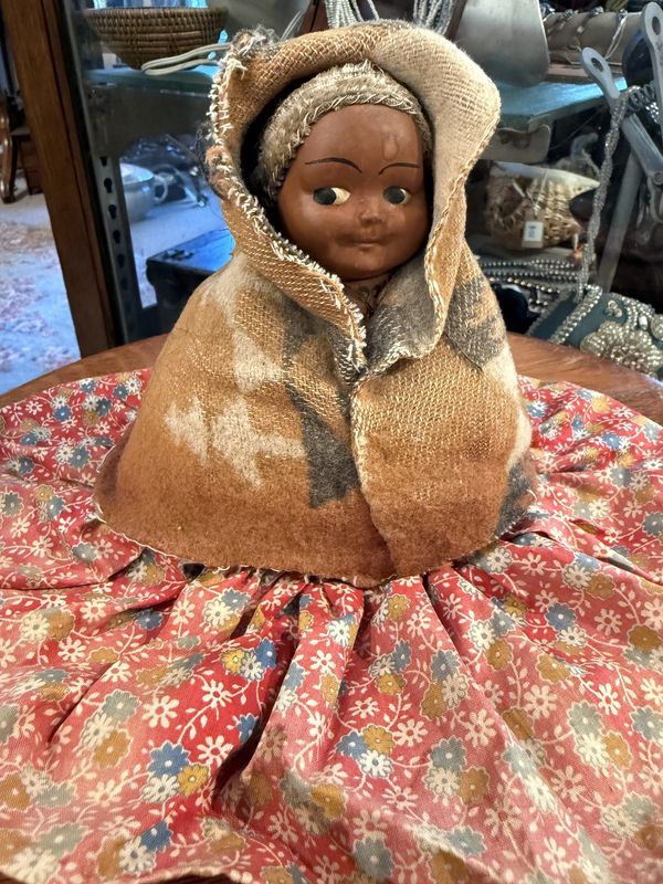 Early 20th Century Antique Skookum Half Doll