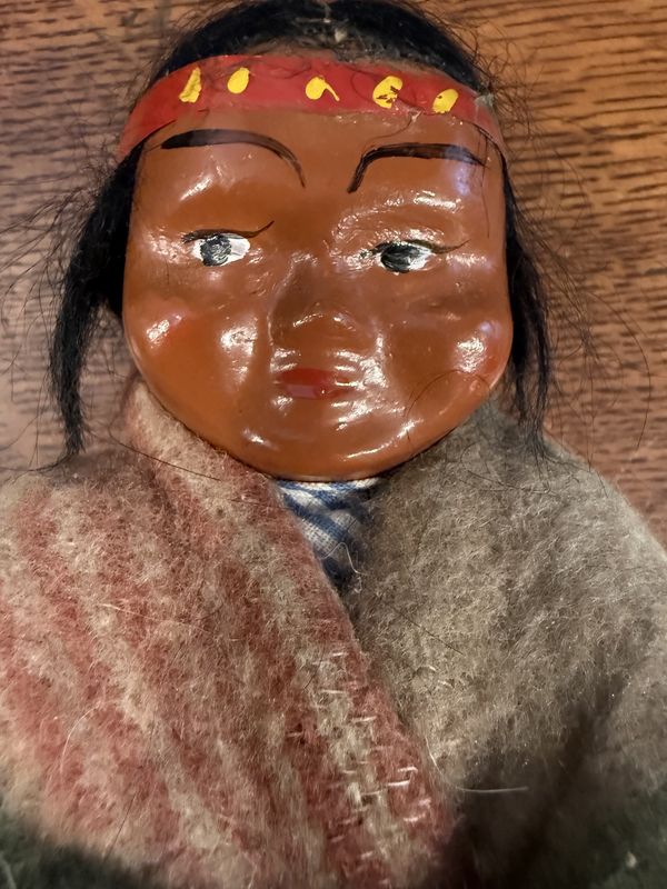 Early 20th Century Antique Skookum Doll