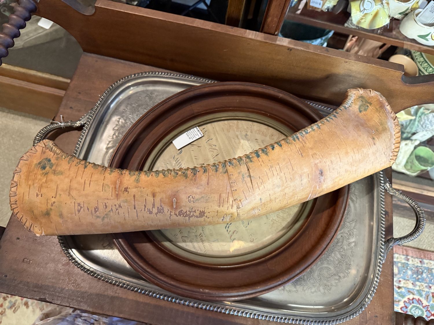 Birch Bark Canoe Hand Made 24" in Length
