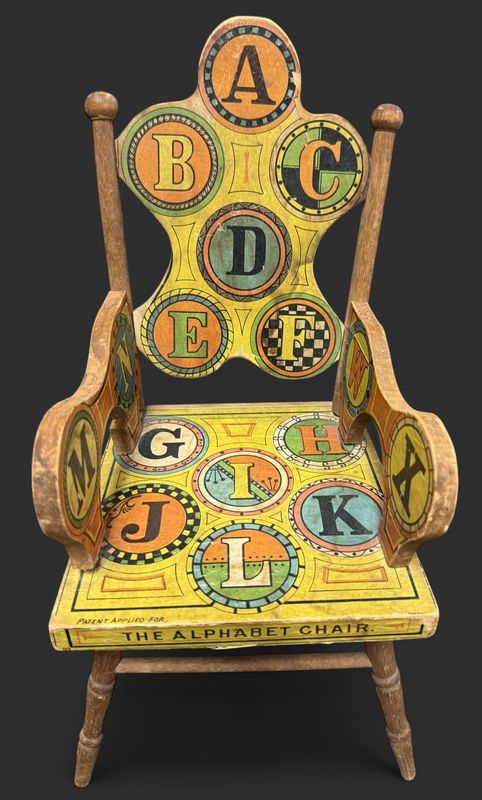 Bliss Paper Lithograph "The Alphabet Chair"