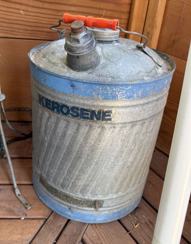 Petroliana Vintage Gas Can Red Handle