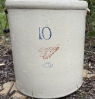 Stoneware Crock 10 Gallon Handles