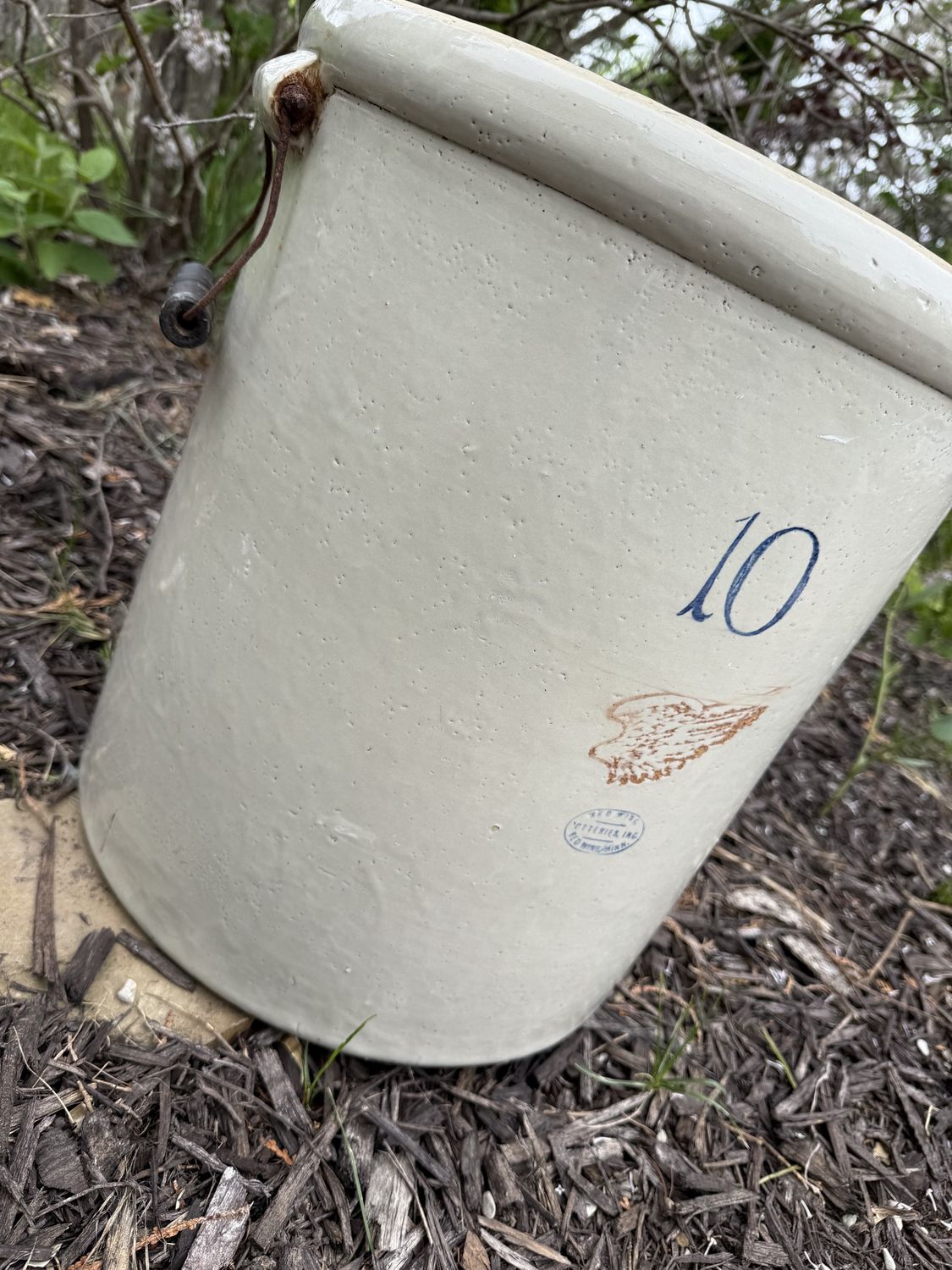 Crock 10 Gallon Red Wing Stoneware