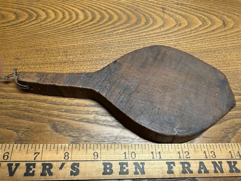 Primitive Carved Wood Butter Paddle