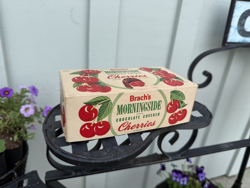 Vintage Brach's Chocolate Covered Cherry Candy Box