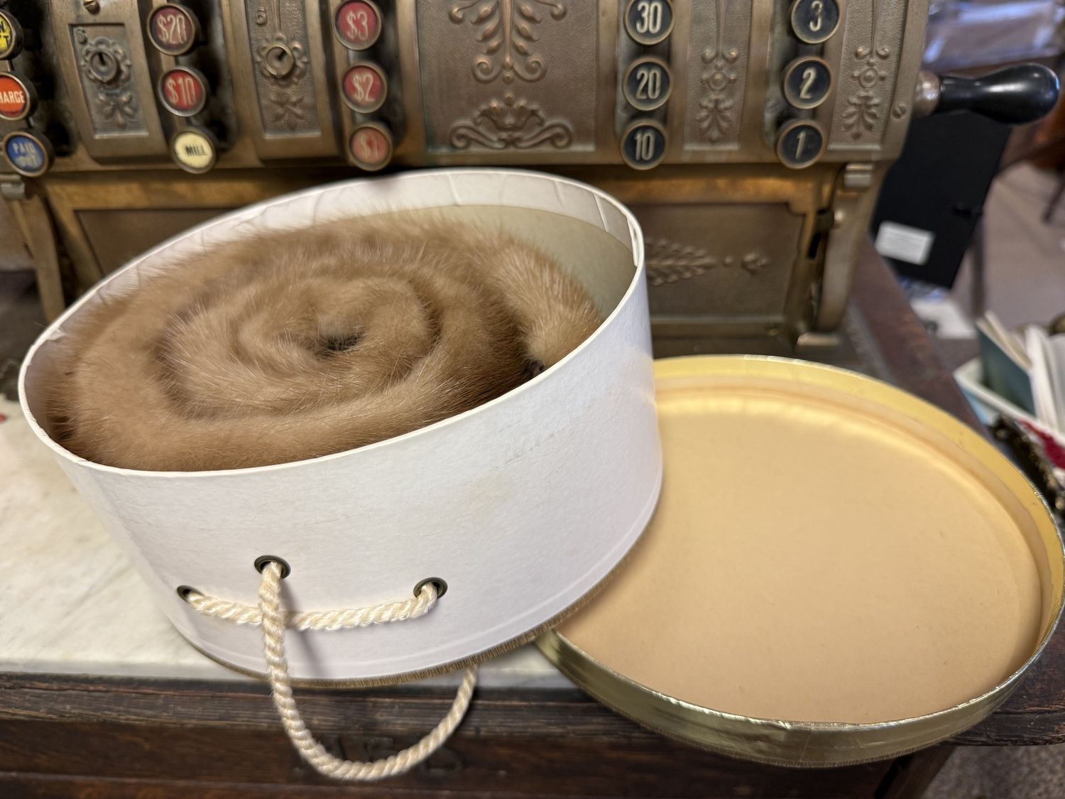 Fur Collar in Original Vintage Box 1940s