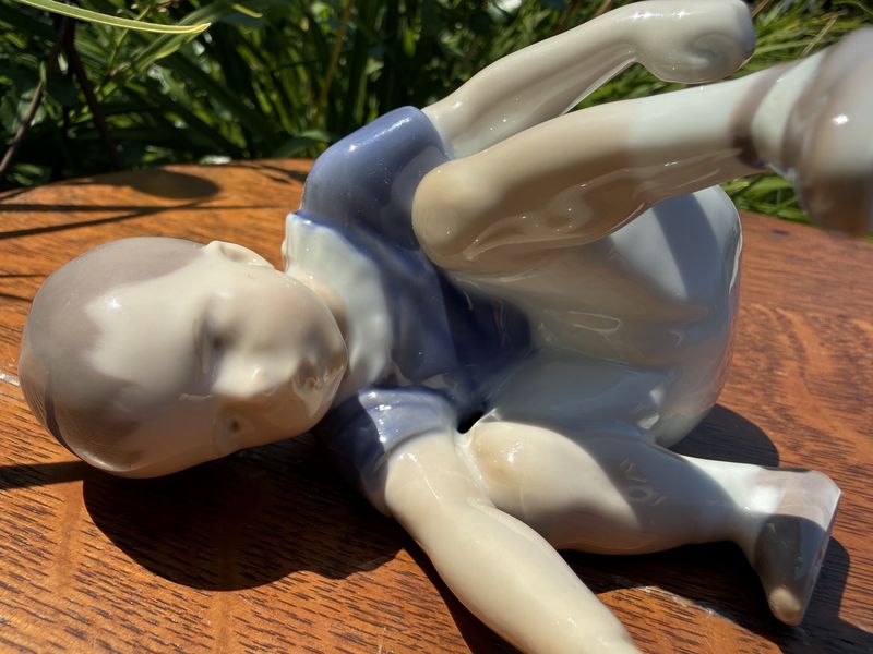 Claire Weiss for Bing &amp; Grøndahl Porcelain Figure Boy 1970s