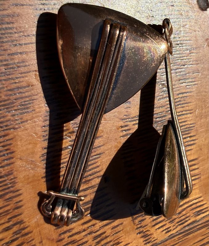 Renoir Copper Mid Century Earrings