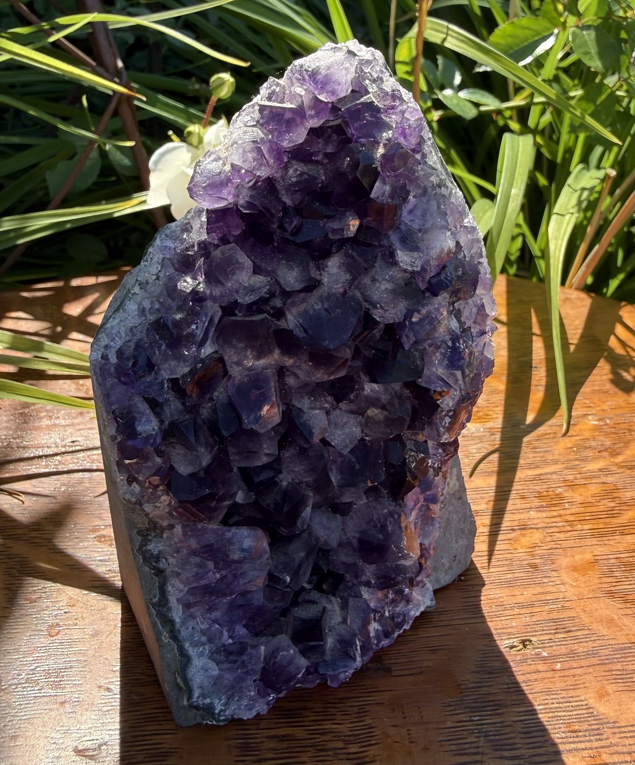 Amethyst Crystal Rock Cluster Bookend
