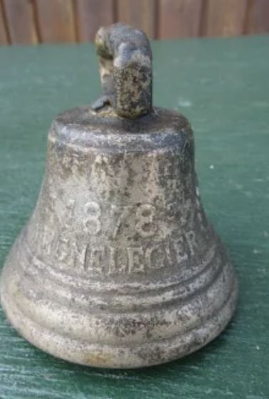 1878 French Cow Bell Bronze